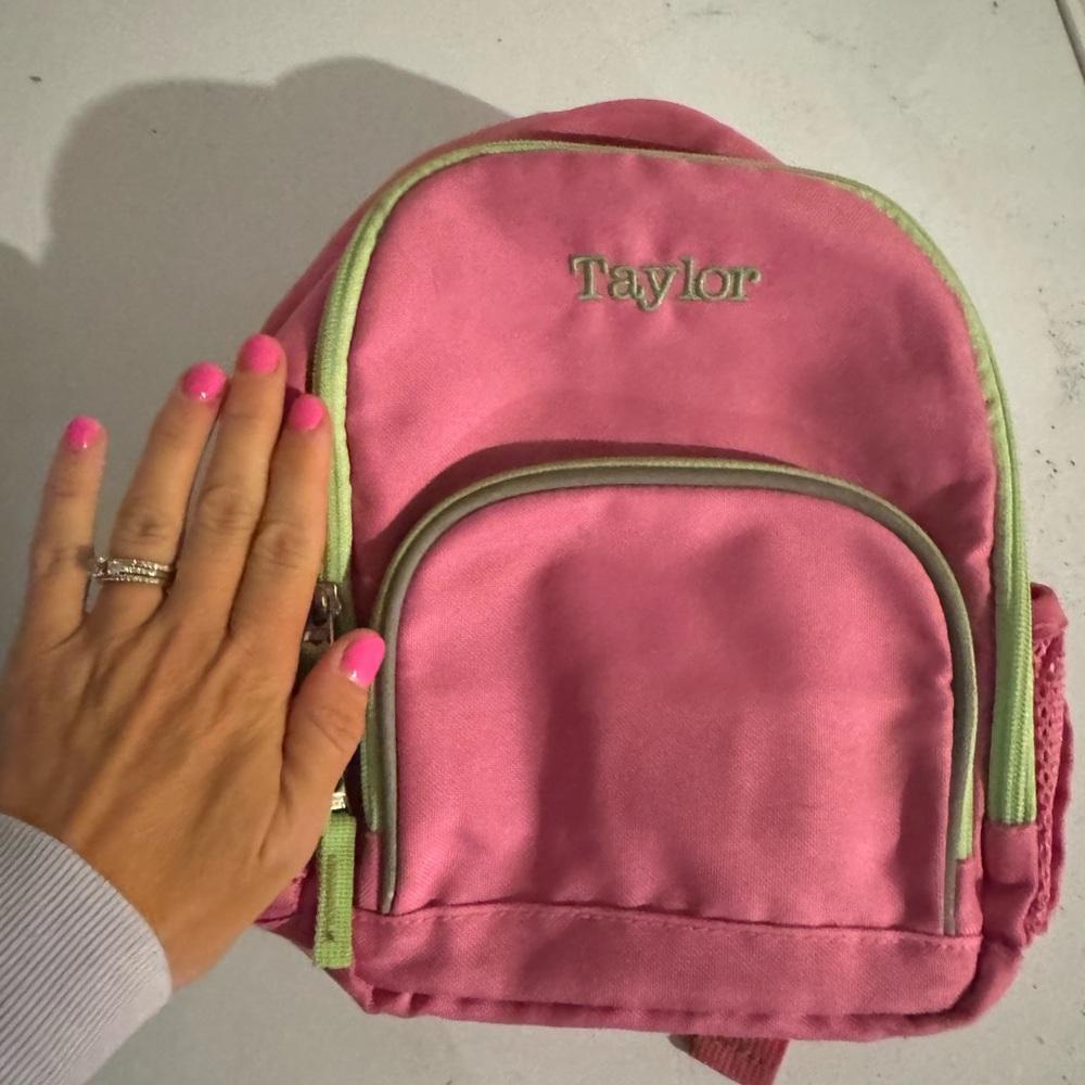 Taylor Pink and Green Mini Backpack Accessories